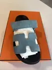 Hermes Chypre Sandal Size 37 Blue