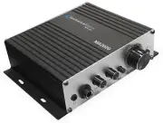 Stereo Mini Amplifier with Power Supply, Headphone Output & Microphone