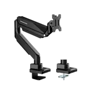 Humanmotion Single Screen HD Epic Gas Spring Monitor Arm 17-49" - Matte Black [T9-1B]