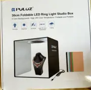 PULUZ 30cm Foldable Photo Studio Box Portable LED Ring Light Shooting Box