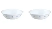 New Corelle Secret Garden 8" Round Vegetable Bowl Set Of 2