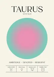 [Namly Design] Poster - Taurus Zodiac