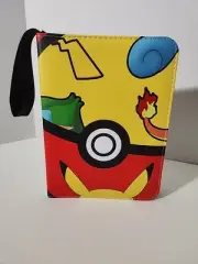 Pokemon Card Binder Pikachu Gen 1 Starters 400 Card 50 Page 4-Pocket NEW Album
