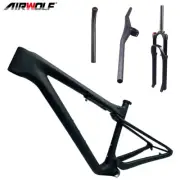 AIRWOLF 2024 Carbon Suspesion MTB Frame 29er BOOST Cyclocross Bike Frameset