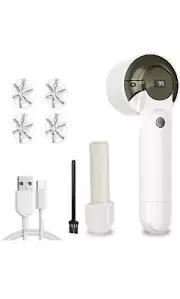 Rechargeable Fabric Shaver, Electric Lint Remover Shaver with LED White….