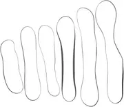 BRIGHTFUFU Professional Grade Turntable Belt 6pcs Pack for Record Player Rubber Belt for Phonograph