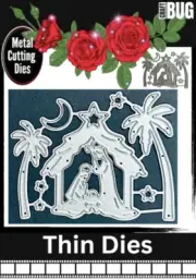 CRAFTBUG DIES CUT EMBOSS & STENCIL THIN DIES ~AWAY IN A MANGER C339-B14
