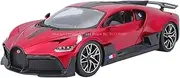 Die-cast 1:18 for Bugatti Mistra Bolide Divo Supercar Series Simulation Alloy Car Model Static Die-cast Miniature Vehicle Model Miniature Vehicle(Divo Red)