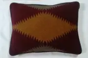 14"x19" Cashmere & Wool Pillow Sagebrush Pattern "Made with Pendleton® Fabric"