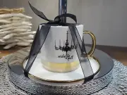 Elegance Midnight Spell Tea Coffee Cup Mug Saucer Halloween GOTHIC COLLECTIBLE