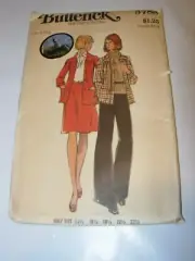 WOMENS UNCUT BUTTERICK 3788 SEWING PATTERN JACKET SKIRT PANTS SIZE 14.5 37" BUST