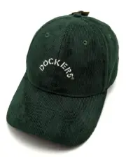 DOCKERS hat corduroy green adjustable cotton cap *NEW with tags*