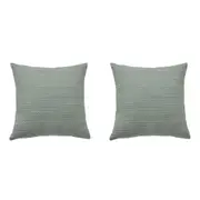 2PK Bianca Kahlani Cushion Throw Pillow Home Decor 43x43cm Sage Polyester