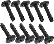 NOLITOY 10pcs Car Seat Plastic Pipe Chair Leg Plugs Auto Seat Hardware Tube Insert Plug Vehicle Seat Parts Plastic Plugs for Holes Automotive Tube Plug Insert Tubing Insert Black