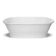 Turner Hastings Cambridge 174x76cm TitanCast Bath, Satin Silk White