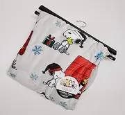 [Berkshire Blanket & Home Co] Peanuts Snoopy & Woodstock Throw Blanket 50" x 70" Soft Plush Christmas Holiday Throw