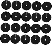DOITOOL 20pcs Sturdy Control Ring Cloth Non-Woven Gardening Fabric for Tree Protection Anti-Grass Design for Weeding Garden