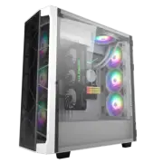 Segotep Phoenix T1 PC Gaming Case E-ATX ATX White Full Tower Cable Management