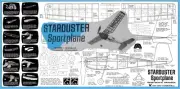 Tern Model Airplane Plans (FF): Starduster Sportplane 16½" Parasol Rubber-Power