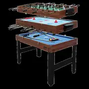 4FT 3-in-1 Games Foosball Soccer Hockey Pool Table