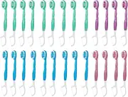 Travel Size Toothbrush, Mini Toothbrushes with Toothpaste Tongue Scraper Floss Pick, Toothpaste Floss Toothpick Tongue Scraper for Work Adults Travel Home