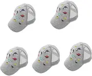 [BESTYASH] 5pcs Decorative Baseball Cap for Boys and Girls Dinosaur Pattern Toddler Sun Hat Adjustable Outdoor Hat