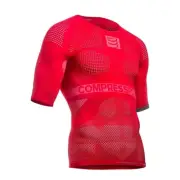 Compressport On/Off Top Baselayer Short Sleeve Shirt Red MED