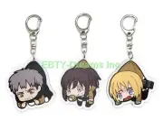 Set of 3 Attack On Titan Anime Acrylic Keychain Sasha, Armin Arlert, Jean v2