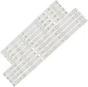 BGBLKLGPPN LED Backlight Strip 4/5 LEDs Compatible with LG 43" TV CRH-A4330300104L6CNRev1.0 CRH-A4330300105R6CNRev1.0 LED 43UG620V 43UJ620V TV Light Strip