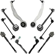 10 Pieces Front Axle Suspension Control Arm Ball Joint Stabilizer Link Tie Rod End Kits Compatible With Mercedes-Benz E-Class W212 S212 C218