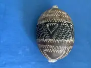 5" BRAZILIAN HAND CARVED AMAZON GOURD RATTLE CEREMONIAL SHAKER HAND PERCUSSION