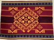 Pendleton Rare Blanket Weight Jacquard Fabric Remnant 24”x32”