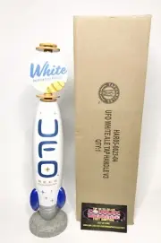 UFO Beer Company White Ale Spaceship Beer Tap Handle 13” Tall Brand New In Box!