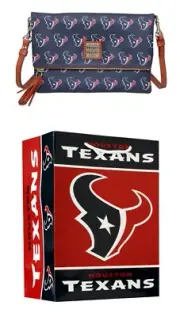 Dooney & Bourke Houston Texans Foldover Crossbody Purse w/ Gift Bag