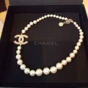 CHANEL 100th Anniversary Pearl Necklace CC Logo Coco w/case Camellia New