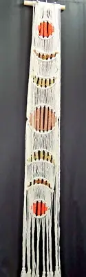 EISKBC Moon Macrame Wal Hanging Large Tapestry Wall Art Woven Tassel Yarn N (G3)