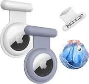 Airtag Holder for Kids - 2 Pack Apple Air Tag Holder GPS Tracker Case, Hidden Air Tags With Pin for Children, Elderly, Backpack, Luggage