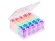 50 BOBBINS, COMES IN CLEAR DOUBLE SIDE BOX, NEW JANOME STYLE lucky last!