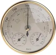 Hergon Analogue Weather Station, Barometer, Thermometer, Hygrometer, Wall Mounted Household Barometer