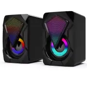 X2 Computer Speakers with Subwoofer for PC Desktop Computer Laptop LED3193