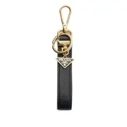 [Prada] Prada Leather Keyring ONE SIZE BLACK