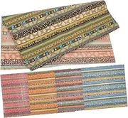TEHAUX 2sets DIY Quilting Fabrics Patchwork Sheets Variety Prints Sewing Fabric Panels for Craft Decor 5sheets*2