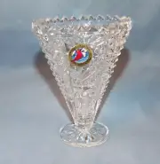 Vintage Echt Bleikristall Cristal Au Plomb 24% Lead Crystal Mini Bud Vase-NWT
