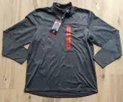 SPYDER Active Quarter Zip Pullover Mens Medium Gray Sweatshirt Moisture Wicking