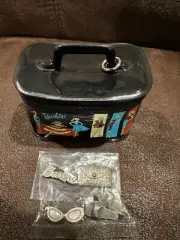 2002 Hallmark Mattel Barbie Accessory Bag & 4 Silver Charms NIB