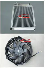 All Aluminum Radiator+Fan For 1959-1997 Austin Rover Mini cooper MT 1275 GT (for: Morris)