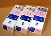 Set of (3) Genuine UV HP 83 INK CART C4965A Light Magenta Designjet 5000 5500