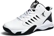 [FuXing] Men's Fashion Sneakers Breathable Running Shoes Arch Support Basketball Shoes Non Slip Sport Shoes