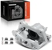 Brake Caliper Replacement for Jeep Wrangler 2013-2017 Chrysler Town & Country Dodge Grand Caravan 2013-2016, with Bracket, one side, 1 Piston, Phenolic Piston, Front Left or Right