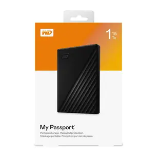 WD 1TB 1T my passport USB 3.0 行動硬碟 2.5吋 -黑色
